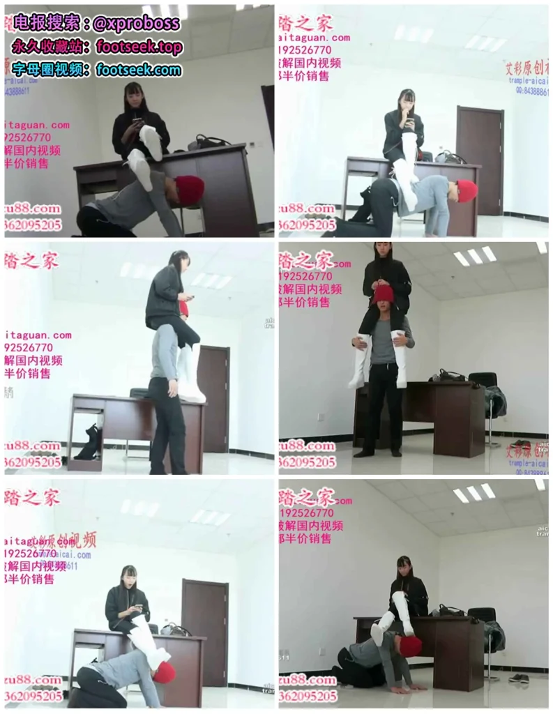 图片[2]-00后小女王白长靴骑脖-高清女王踩踏首页脚奴女王调教视频-女王足印
